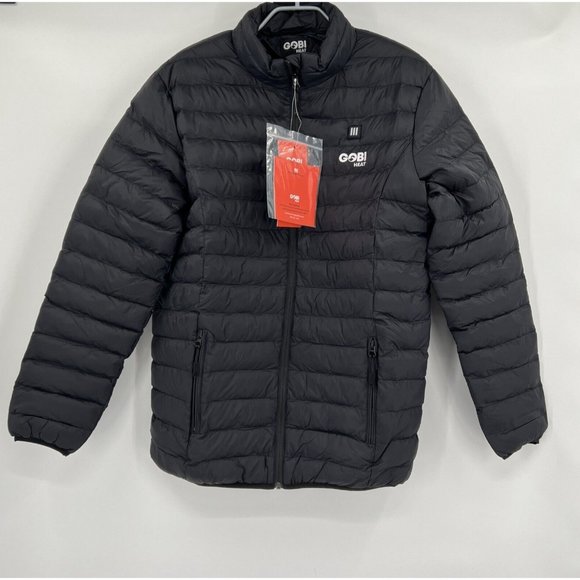 Gobi Heat Wolf Women's 3-Zone Heated Puffer Jacket in Black Onyx sz XL Full Zip